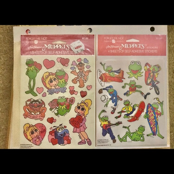 American Greetings Other - Valentines Kermit vintage stickers bundle lot